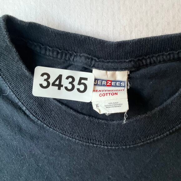 Jerzees Men’s Short Sleeve T-shirt size L, Black,Johnny Cash Reno Aces News RN&R - Picture 6 of 7